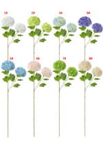 real touch snowball artificial flowers