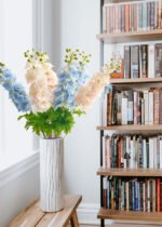artificial flowers real touch flowers faux delpihinium for decor